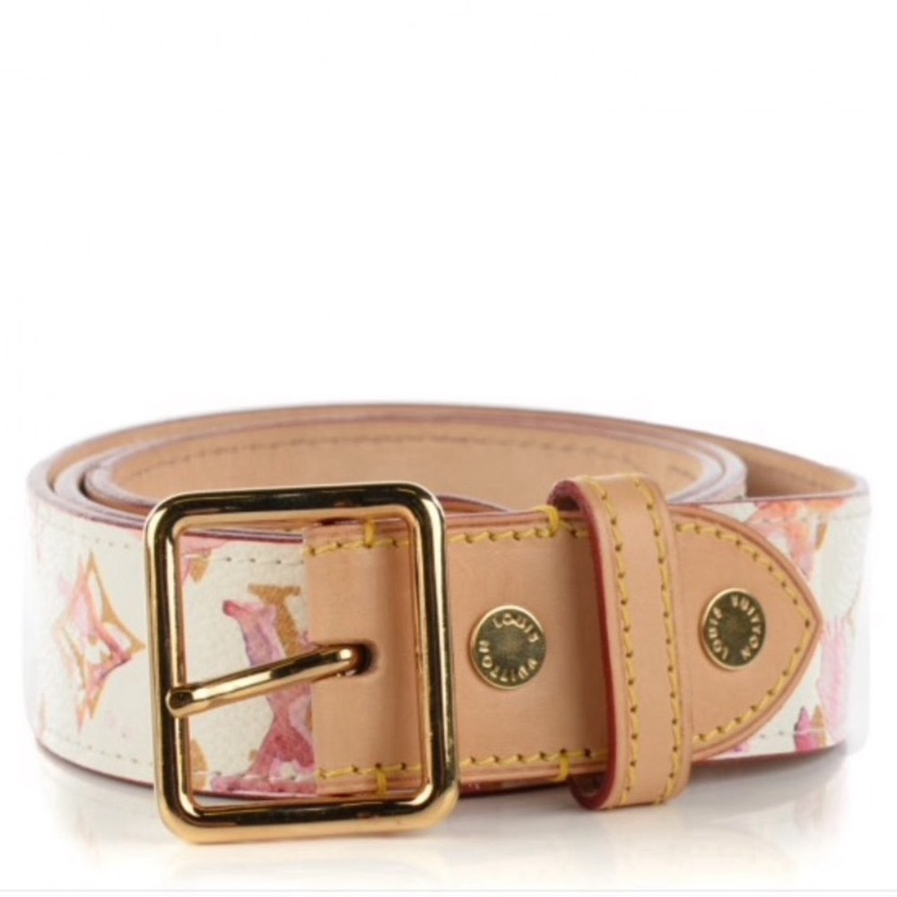 Louis Vuitton Watercolor Aquarelle Belt In White